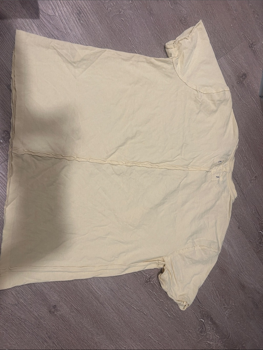 Free People Pale Yellow Mermaid Graphic Tee - Picture 5 of 5